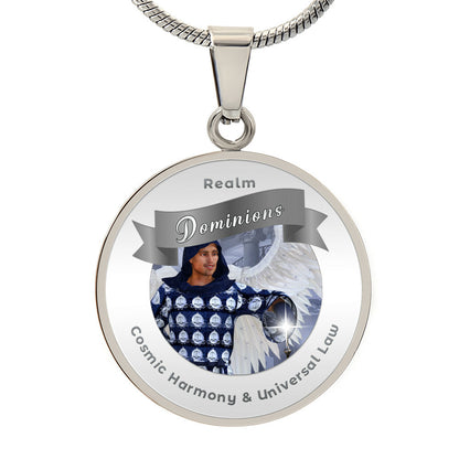 Dominions - Angelic Realm Affirmation Necklace For Cosmic Harmony & Universal Law - More Than CharmsMore Than Charms