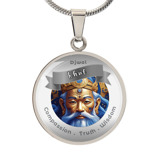 Djwal Khul - Affirmation Necklace For Compassion, Truth & Wisdom - More Than CharmsMore Than Charms