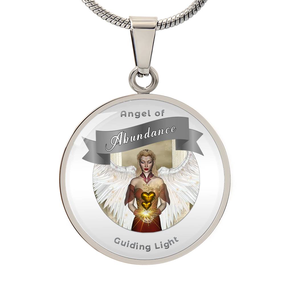 Abundance - Guardian Angel Affirmation Necklace - More Than CharmsMore Than Charms