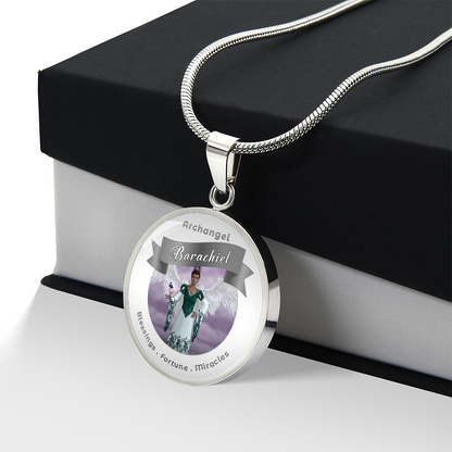 Archangel Barachiel - Affirmation Necklace For Blessings, Good Fortune & Miracles - More Than CharmsMore Than Charms