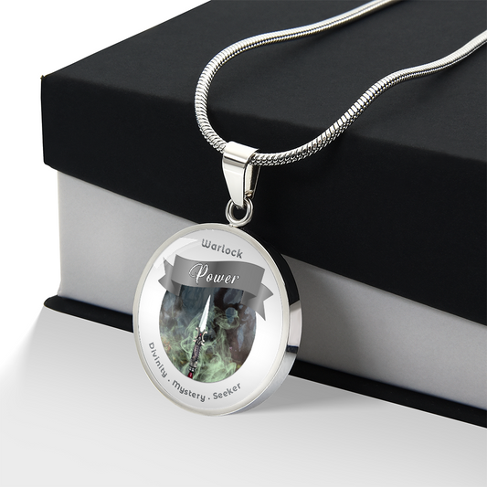 Warlock - RPG Fantasy Charm Necklace - This Luxury Charm Necklace is more than just an accessory — it’s a soulful expression of your journey, dreams, and intentions. Designed with meaning, each charm carries powerful affirmation words, images, or symbols