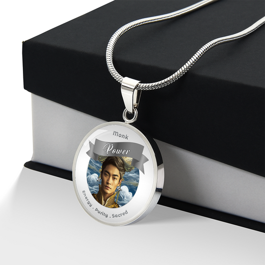 Monk - RPG Fantasy Charm Necklace - This Luxury Charm Necklace is more than just an accessory — it’s a soulful expression of your journey, dreams, and intentions. Designed with meaning, each charm carries powerful affirmation words, images, or symbols tha
