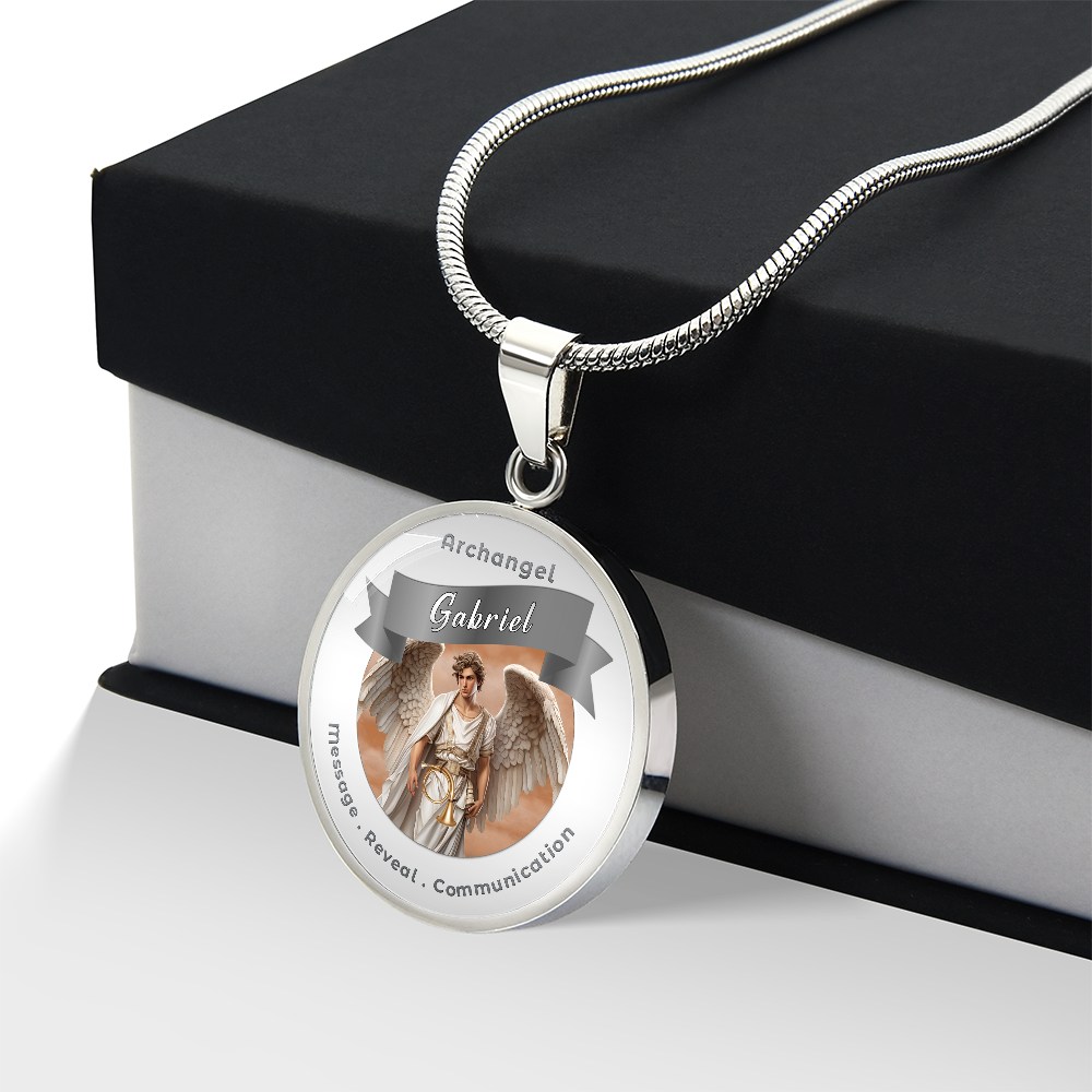 Archangel Gabriel - Affirmation Necklace For Messages, Revelation & Communication - More Than CharmsMore Than Charms