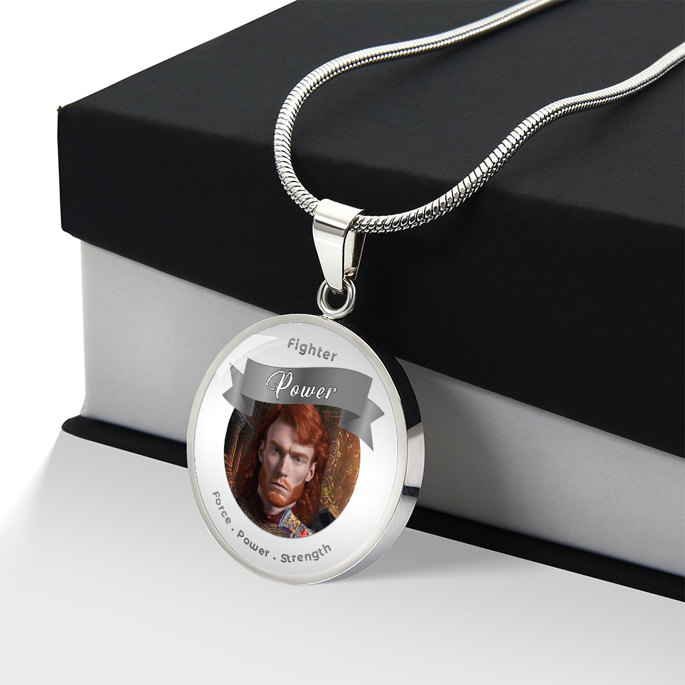 Fighter - RPG Fantasy Affirmation Necklace - More Than CharmsMore Than Charms