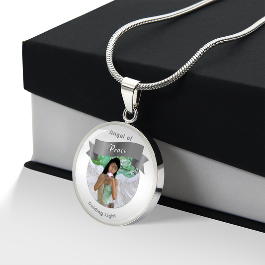 Peace - Guardian Angel Charm Necklace - This Luxury Charm Necklace is more than just an accessory — it’s a soulful expression of your journey, dreams, and intentions. Designed with meaning, each charm carries powerful affirmation words, images, or symbols