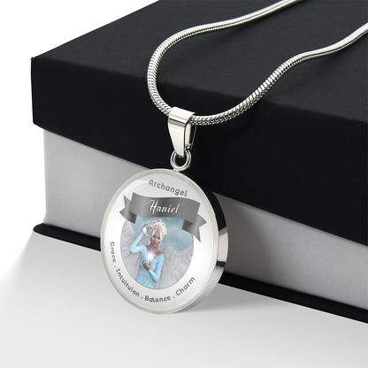 Archangel Haniel - Affirmation Necklace For Balance, Charm, Grace & Intuition - More Than CharmsMore Than Charms