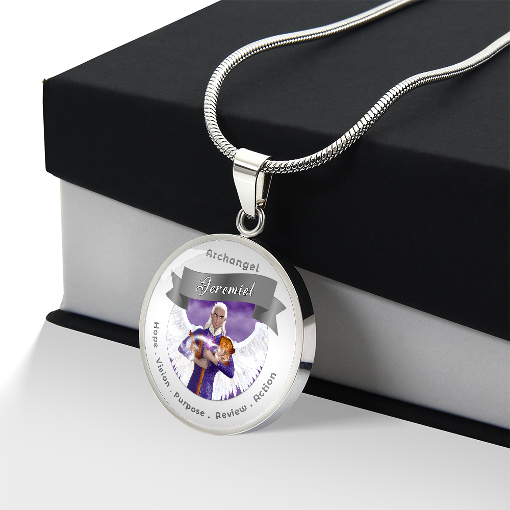 Archangel Jeremiel - Affirmation Necklace For Action, Hope, Purpose, Review & Visions - More Than CharmsMore Than Charms