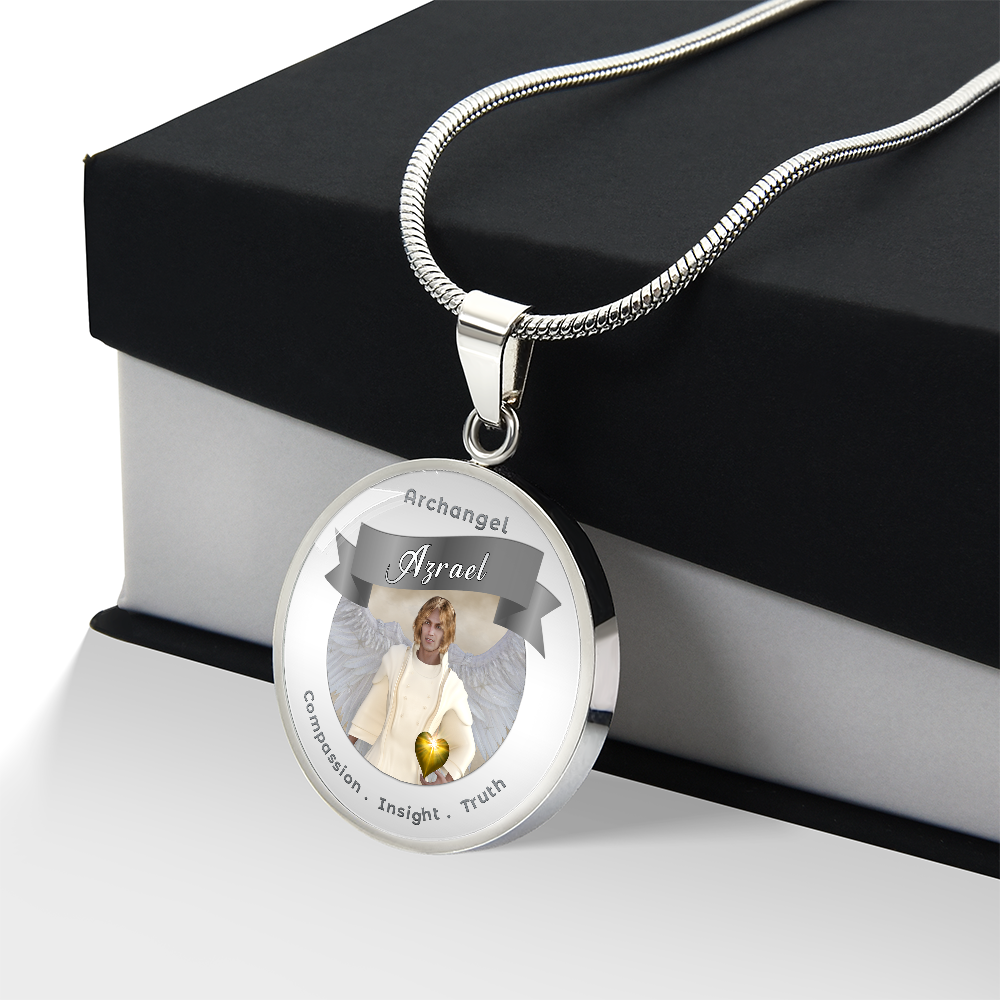 Archangel Azrael - Affirmation Necklace For Compassion, Insight & Truth - More Than CharmsMore Than Charms