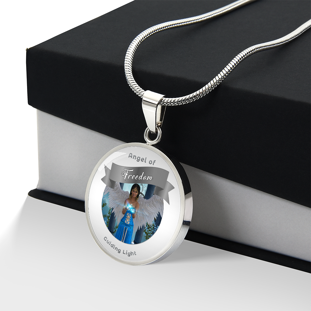 Freedom - Guardian Angel Affirmation Necklace - More Than CharmsMore Than Charms