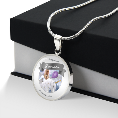 Surrender - Guardian Angel Affirmation Necklace - More Than CharmsMore Than Charms