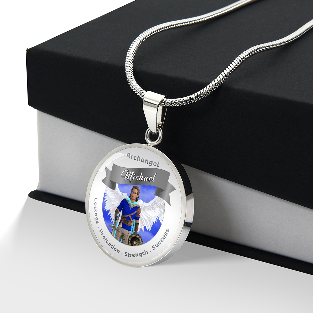 Archangel Michael - Affirmation Necklace For Courage, Protection, Strength & Success - More Than CharmsMore Than Charms