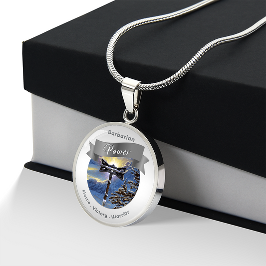 Barbarian 2 - RPG Fantasy Charm Necklace - This Luxury Charm Necklace is more than just an accessory — it’s a soulful expression of your journey, dreams, and intentions. Designed with meaning, each charm carries powerful affirmation words, images, or symb