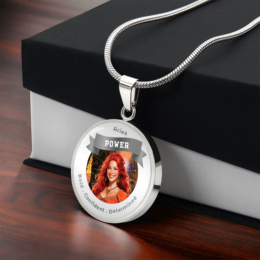 Divine Feminine Aries - Affirmation Pendant