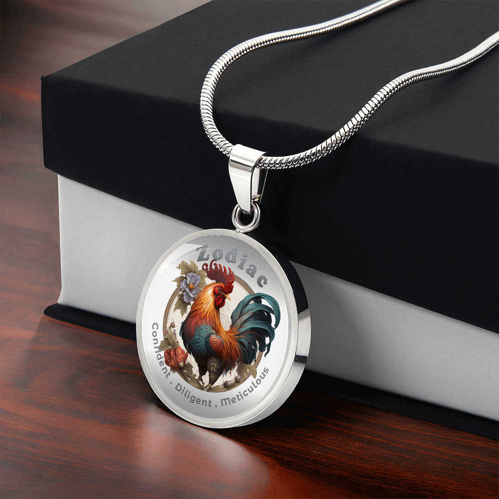 Rooster- Chinese Zodiac - Affirmation Necklace - More Than CharmsMore Than Charms