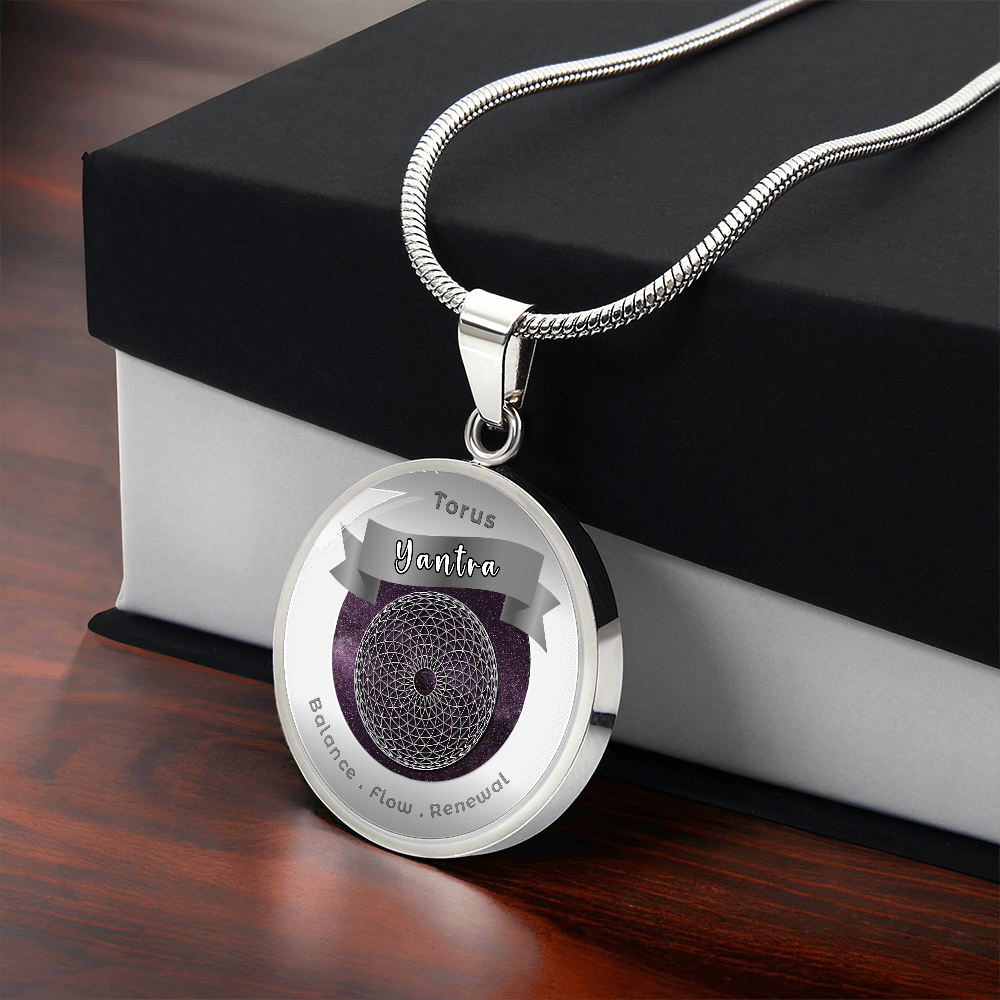 Torus Yantra - Flow Balance Renewal - Affirmation Necklace - More Than CharmsMore Than Charms