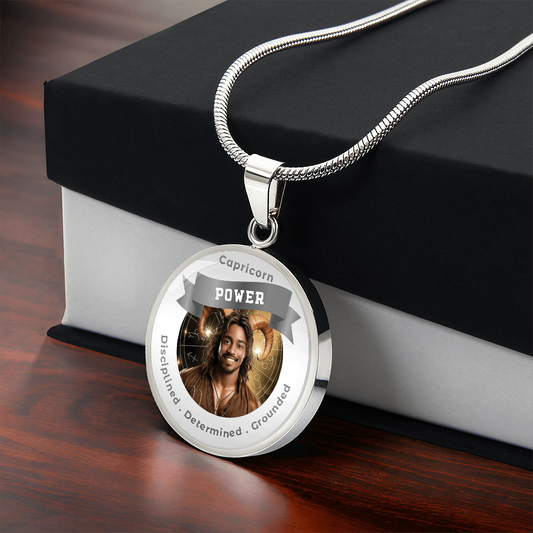 Divine Masculine Capricorn - Affirmation Pendant