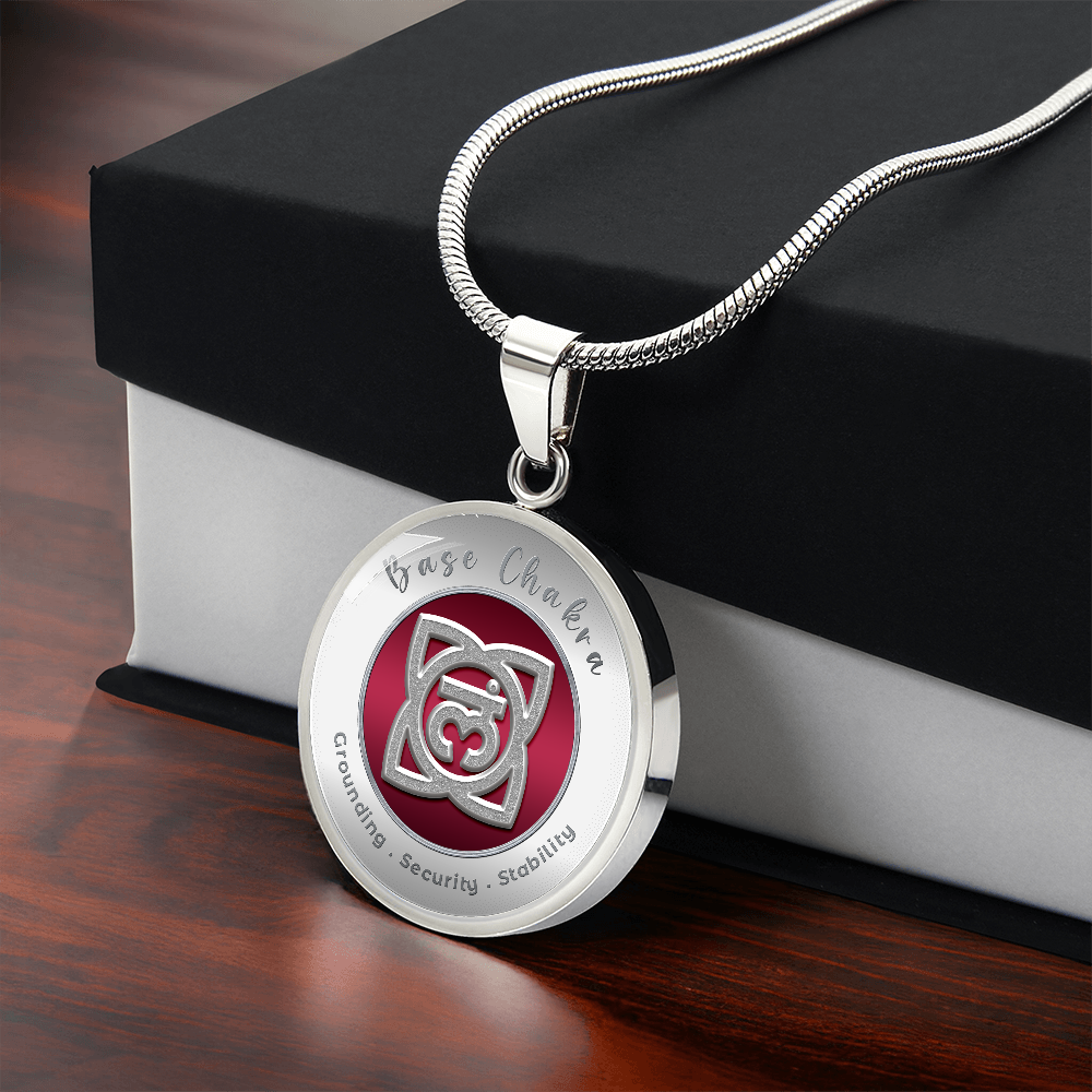 Base Chakra - Stability Grounding Security - Affirmation Necklace - More Than CharmsMore Than Charms