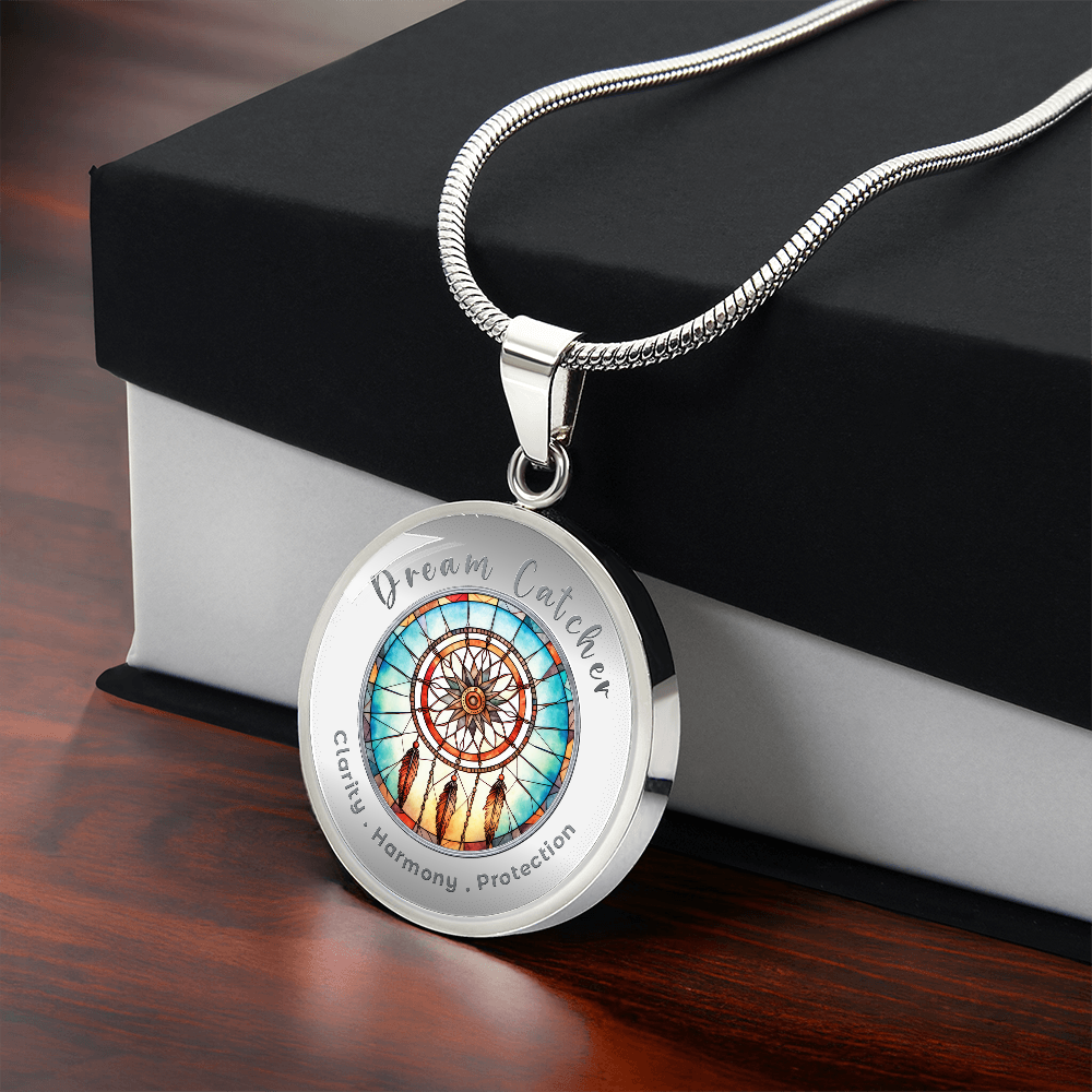 Dream Catcher - Protection Harmony Clarity - Affirmation Necklace - More Than CharmsMore Than Charms