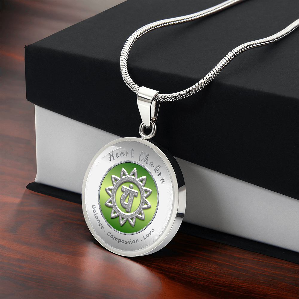 Heart Chakra - Love Compassion Balance - Affirmation Necklace - More Than CharmsMore Than Charms