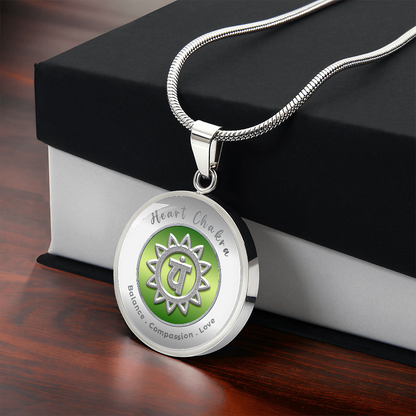 Heart Chakra - Love Compassion Balance - Affirmation Necklace - More Than CharmsMore Than Charms