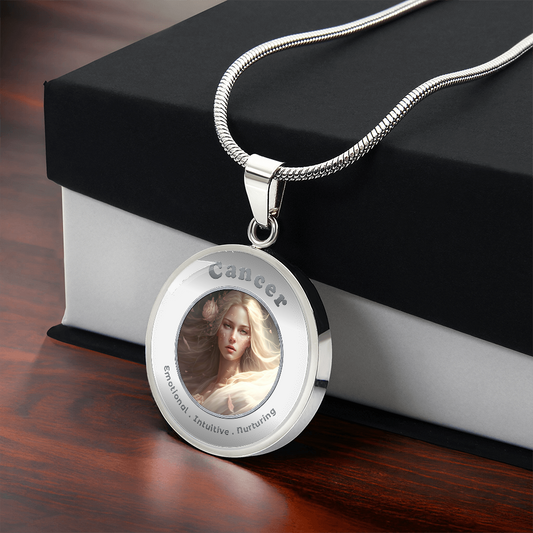 Cancer - Charm Necklace - This Luxury Charm Necklace is more than just an accessory — it’s a soulful expression of your journey, dreams, and intentions. Designed with meaning, each charm carries powerful affirmation words, images, or symbols that speak to