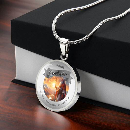 Saint Christopher - Charm Necklace - This Luxury Charm Necklace is more than just an accessory — it’s a soulful expression of your journey, dreams, and intentions. Designed with meaning, each charm carries powerful affirmation words, images, or symbols th