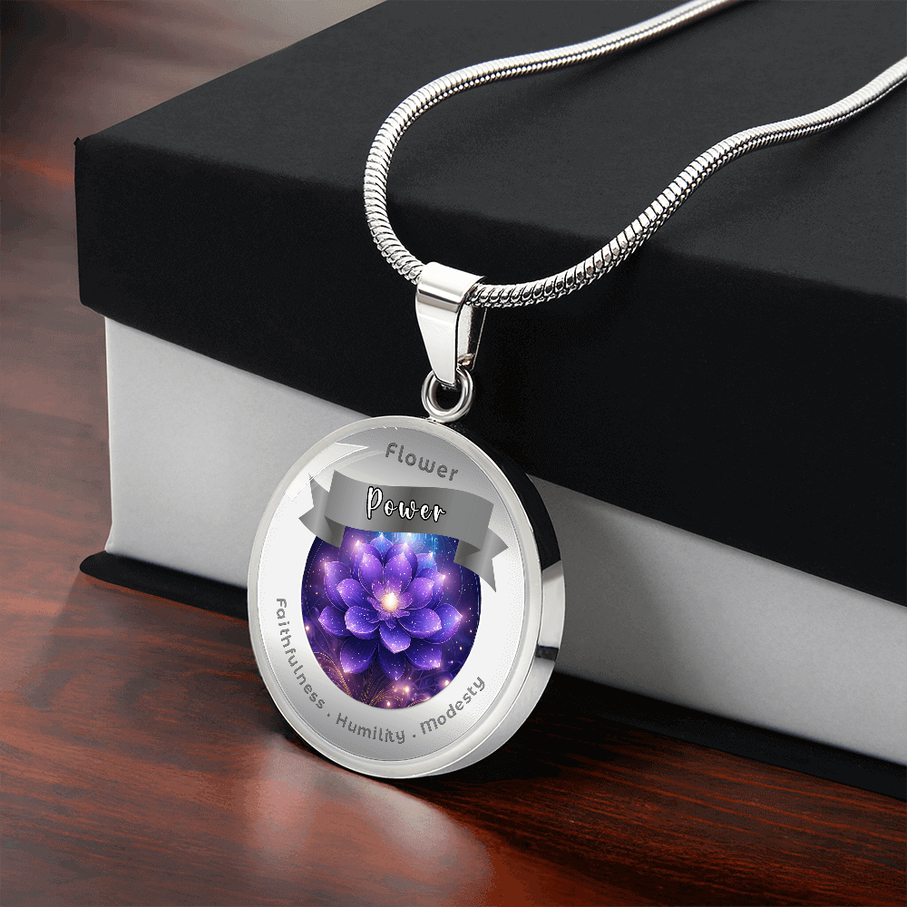 Violet - Affirmation Necklace - More Than CharmsMore Than Charms