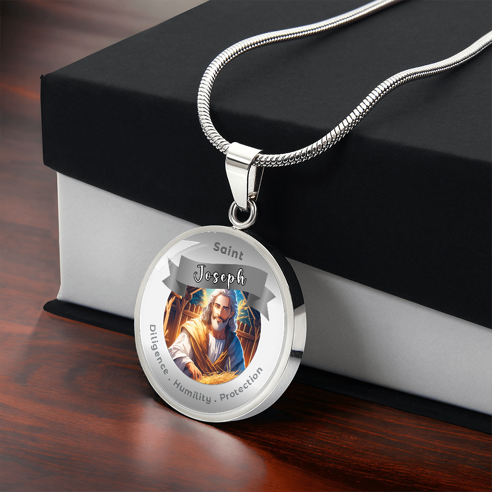 Saint Joseph - Affirmation Necklace - More Than CharmsMore Than Charms