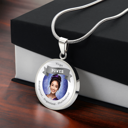 Divine Feminine Virgo - Affirmation Pendant