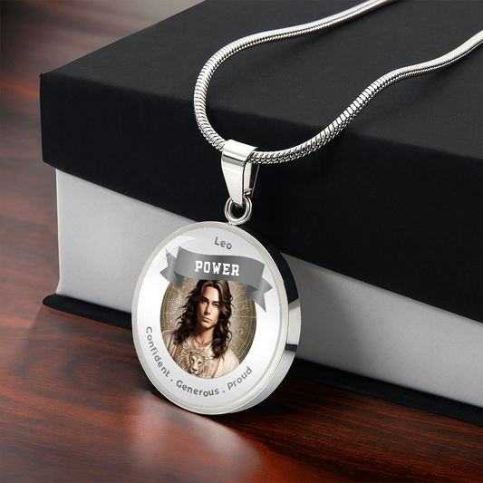 Divine Masculine Leo - Affirmation Pendant