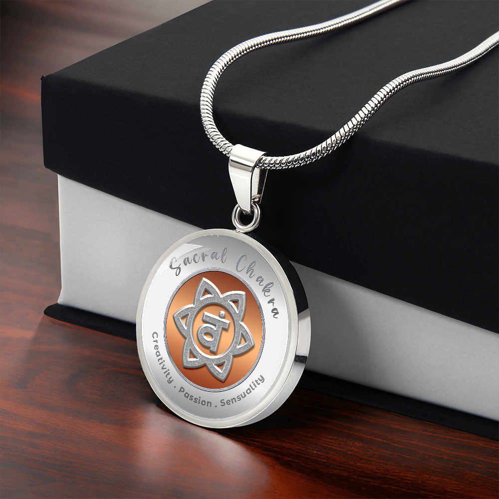 Sacral Chakra - Creativity Passion Sensuality - Affirmation Necklace - More Than CharmsMore Than Charms