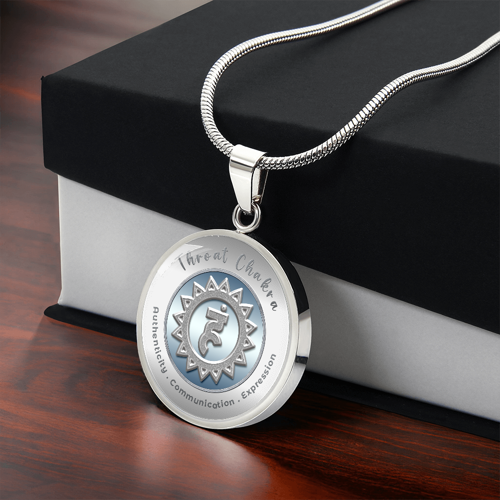 Throat Chakra - Communication Expression Authenticity - Affirmation Necklace - More Than CharmsMore Than Charms