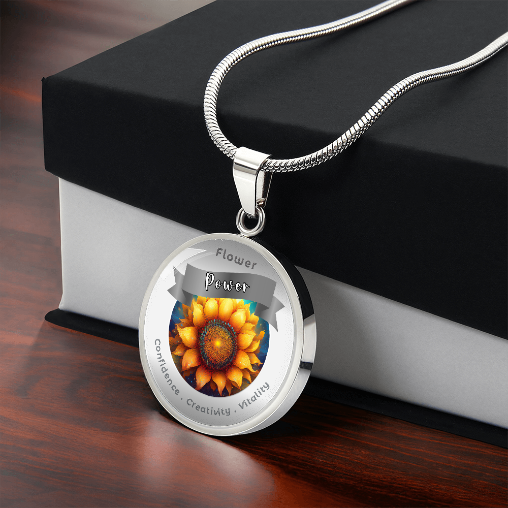 Sunflower - Affirmation Necklace - More Than CharmsMore Than Charms