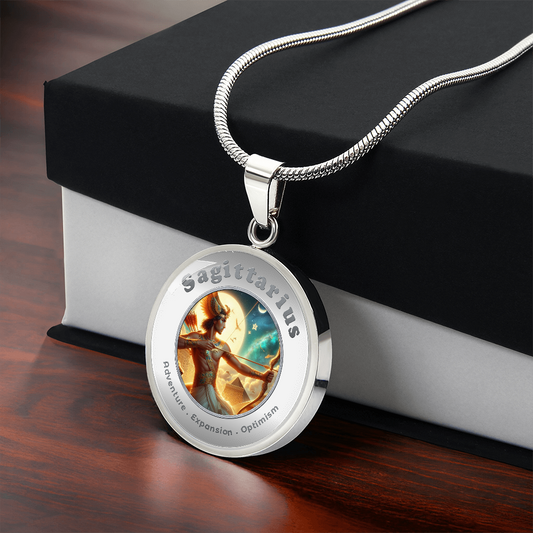 Sagittarius - Charm Necklace - This Luxury Charm Necklace is more than just an accessory — it’s a soulful expression of your journey, dreams, and intentions. Designed with meaning, each charm carries powerful affirmation words, images, or symbols that spe
