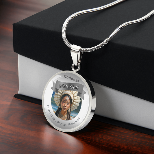White Shell Woman- Charm Necklace - This Luxury Charm Necklace is more than just an accessory — it’s a soulful expression of your journey, dreams, and intentions. Designed with meaning, each charm carries powerful affirmation words, images, or symbols tha
