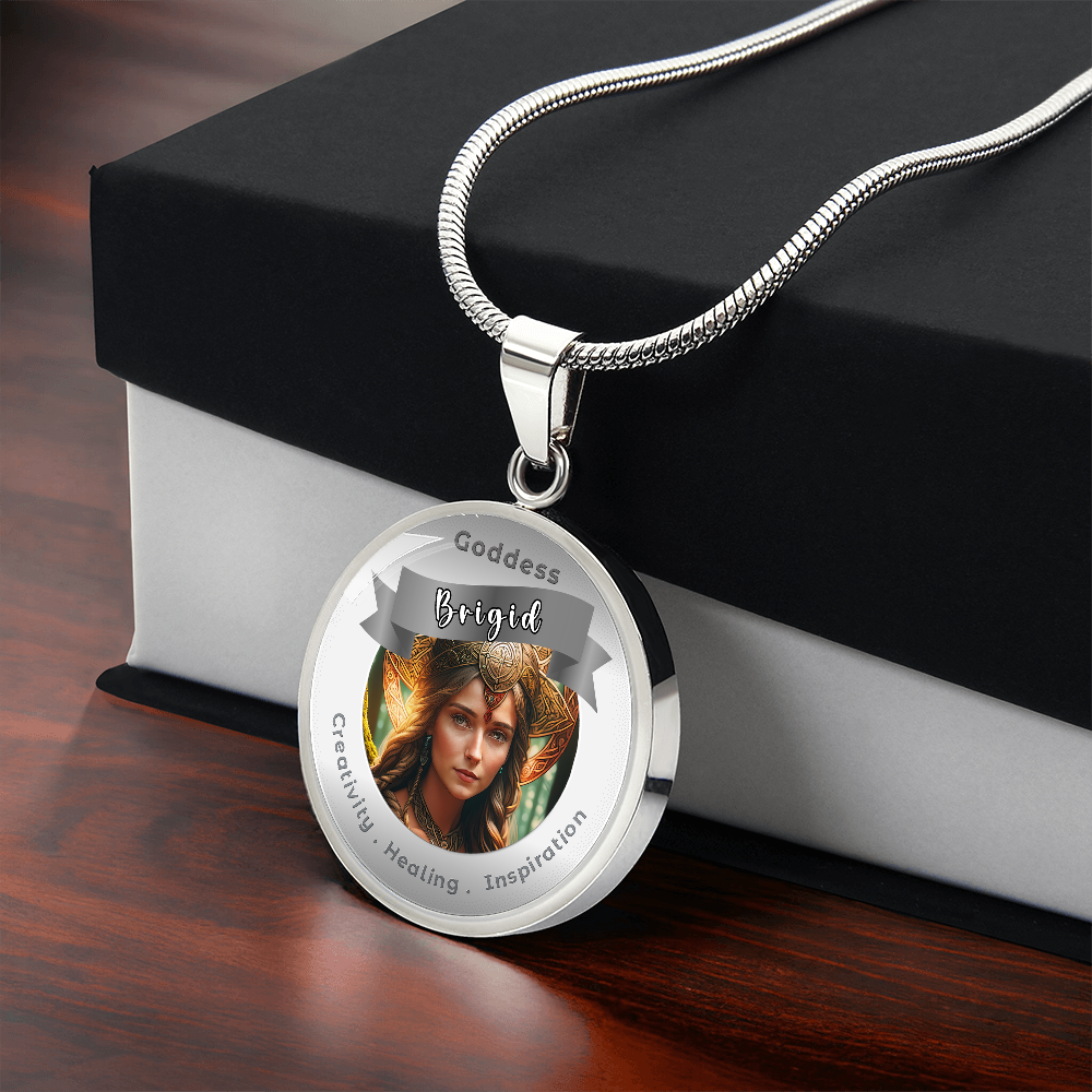 Brigid - Affirmation Pendant For Creativity . Healing . Inspiration -More Than CharmsMore Than Charms