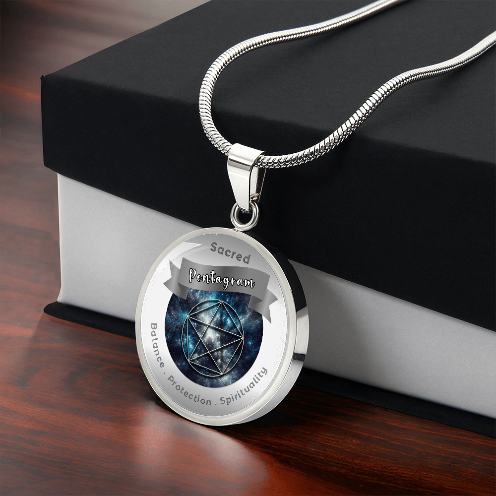 Pentagram - Balance Protection Spirituality - Affirmation Necklace - More Than CharmsMore Than Charms