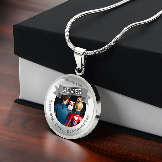 Super Hero - Charm Necklace - This Luxury Charm Necklace is more than just an accessory — it’s a soulful expression of your journey, dreams, and intentions. Designed with meaning, each charm carries powerful affirmation words, images, or symbols that spea
