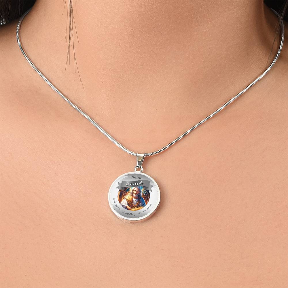 Saint Joseph - Affirmation Necklace - More Than CharmsMore Than Charms