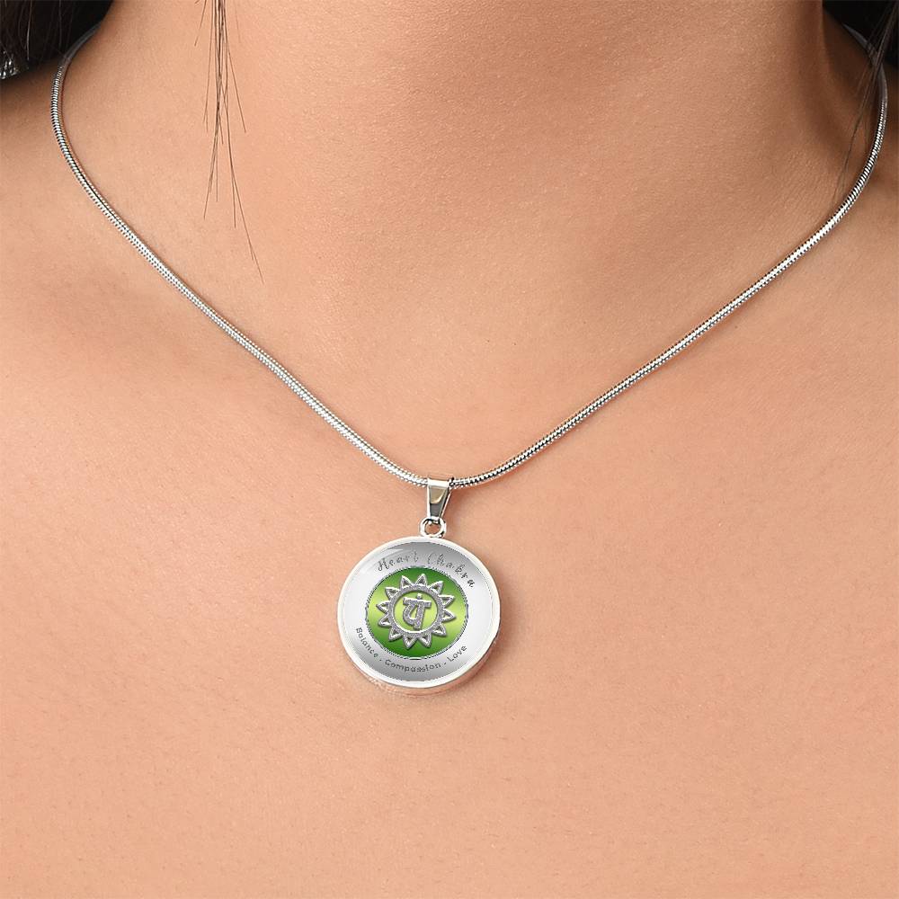 Heart Chakra - Love Compassion Balance - Affirmation Necklace - More Than CharmsMore Than Charms