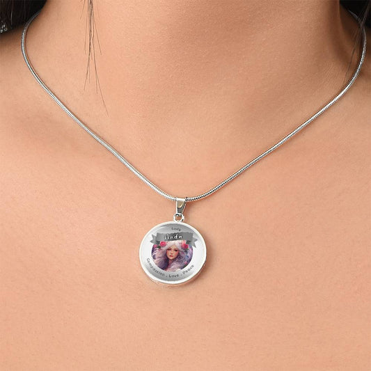 Lady Nada - Affirmation Necklace For Compassion, Love & Peace - More Than CharmsMore Than Charms