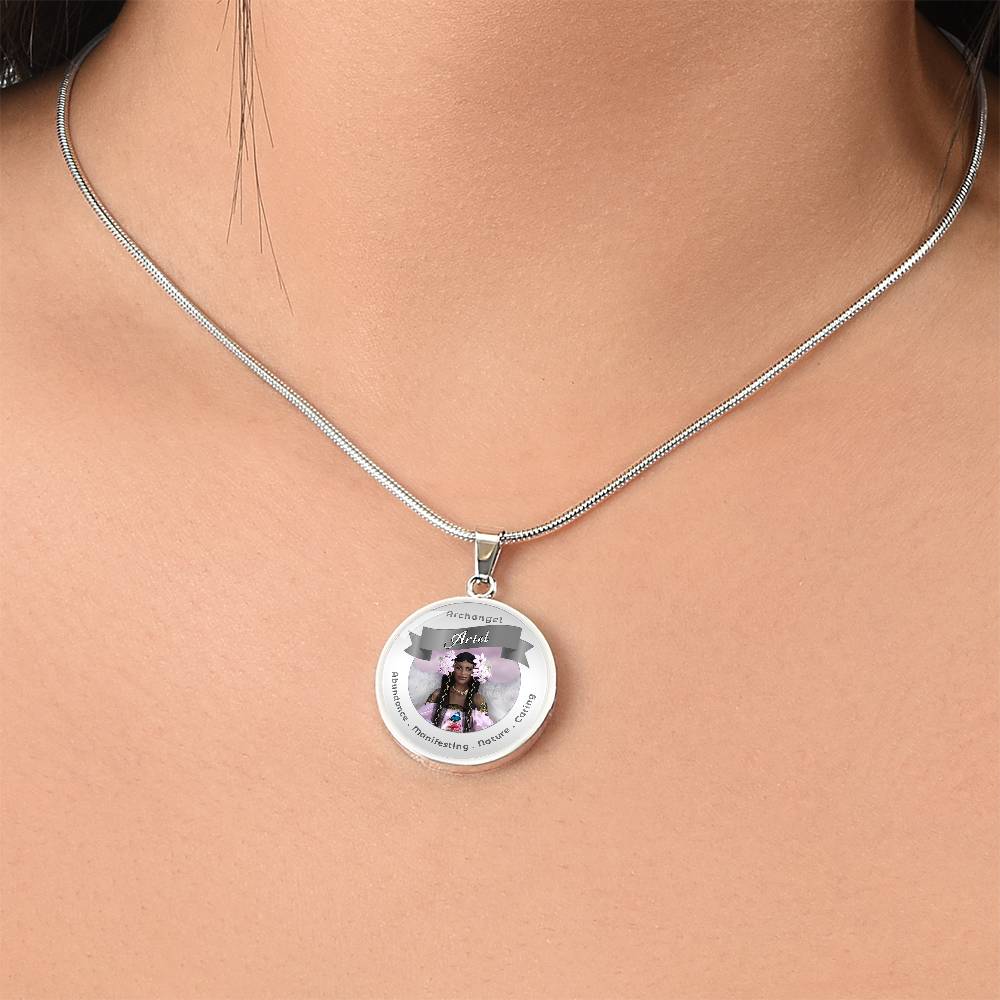 Archangel Ariel 2 - Affirmation Necklace For Abundance, Manifesting, Nature & Caring - More Than CharmsMore Than Charms