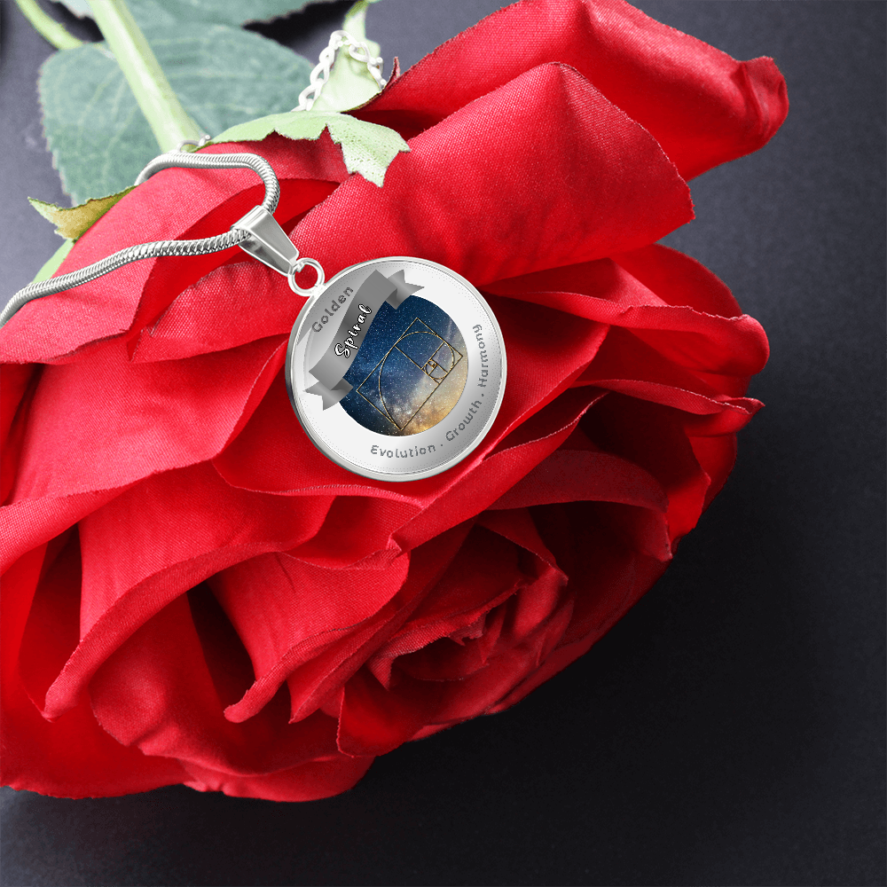 Golden Spiral - Growth Evolution Harmony - Affirmation Necklace - More Than CharmsMore Than Charms