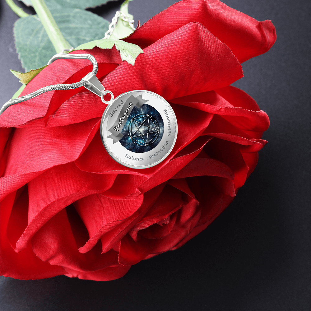 Pentagram - Balance Protection Spirituality - Affirmation Necklace - More Than CharmsMore Than Charms