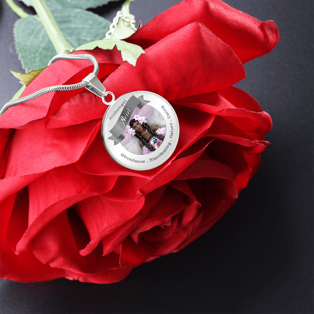 Archangel Ariel 2 - Affirmation Necklace For Abundance, Manifesting, Nature & Caring - More Than CharmsMore Than Charms