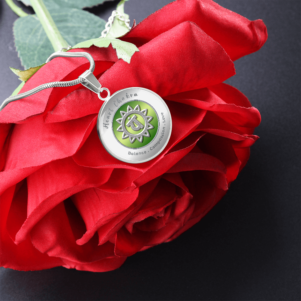 Heart Chakra - Love Compassion Balance - Affirmation Necklace - More Than CharmsMore Than Charms