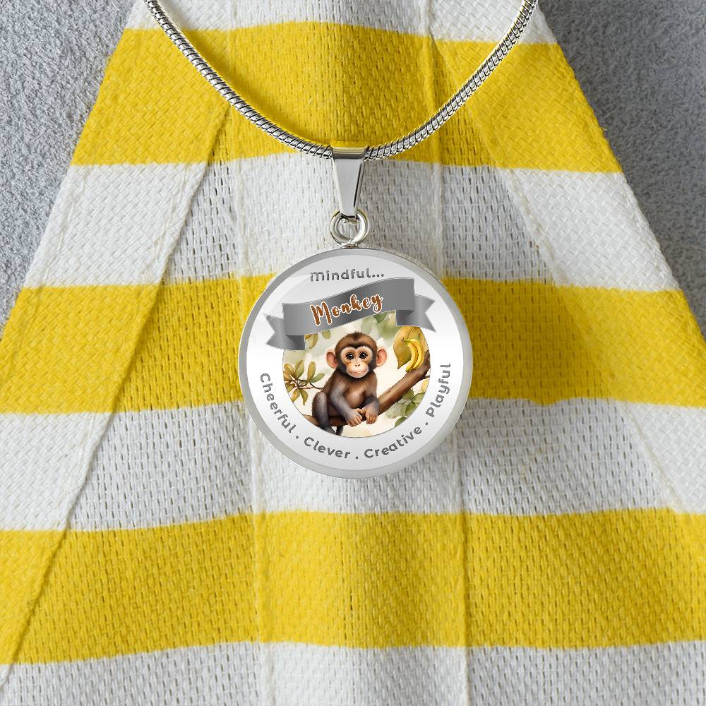 Monkey- Power Animal Affirmation Necklace - More Than CharmsMore Than Charms