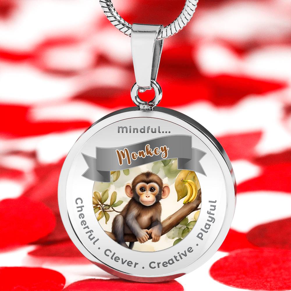 Monkey- Power Animal Affirmation Necklace - More Than CharmsMore Than Charms