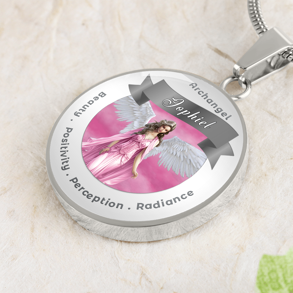 Archangel Jophiel - Affirmation Necklace For Beauty, Positivity, Perception & Radiance - More Than CharmsMore Than Charms