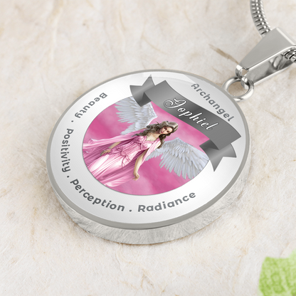 Archangel Jophiel - Affirmation Necklace For Beauty, Positivity, Perception & Radiance - More Than CharmsMore Than Charms